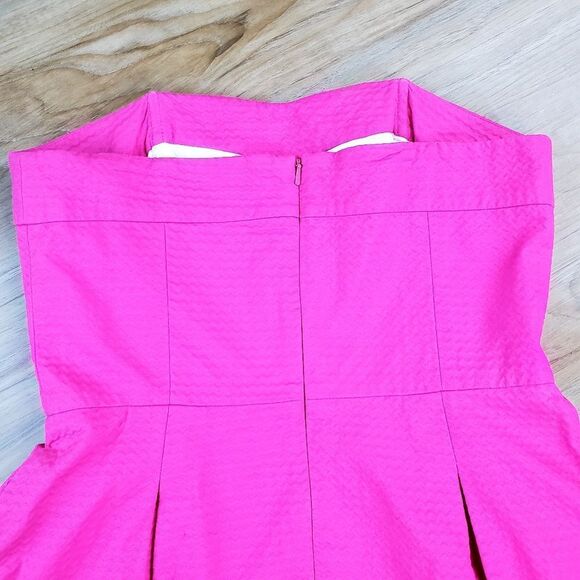 🩵Lilly Pulitzer Azalea Pink "Bernadette" Quilted Sleeveless Dress w/Pockets Siz - Picture 8 of 16